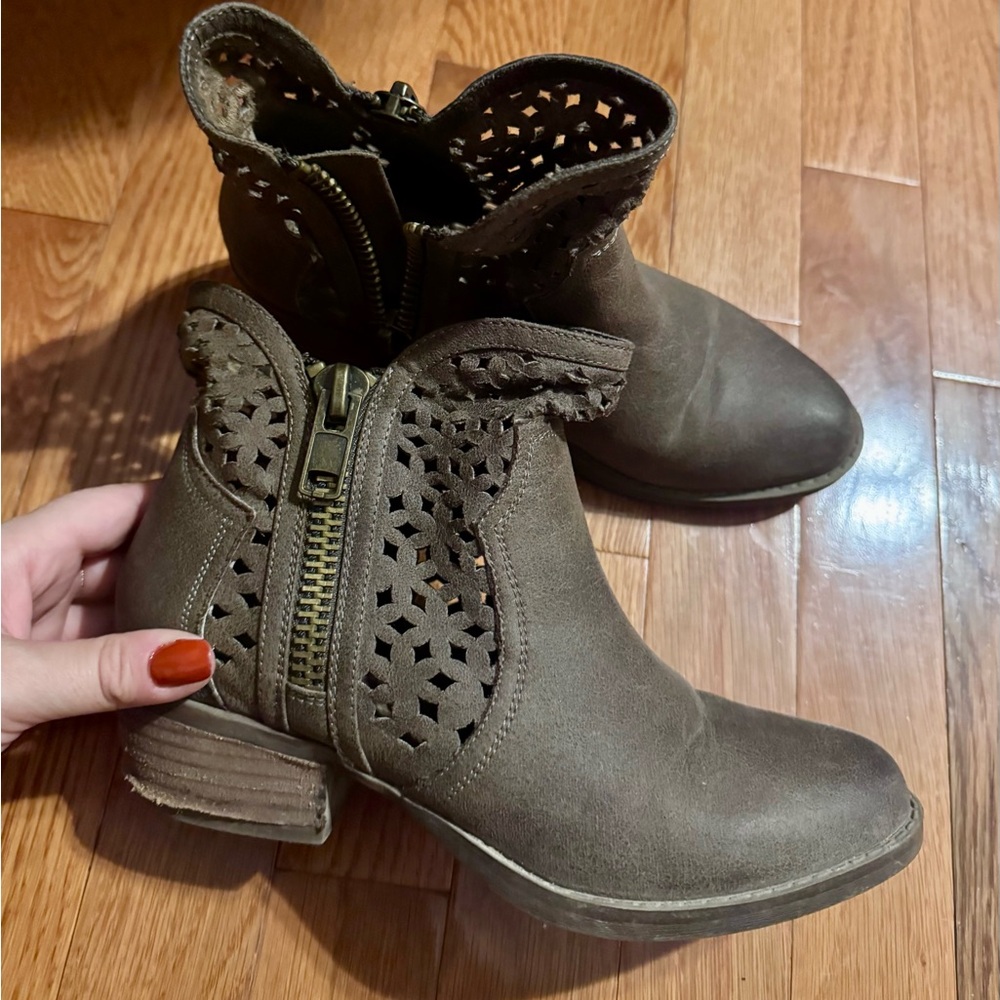 Not Rated Ankle Boots with Cutout Design